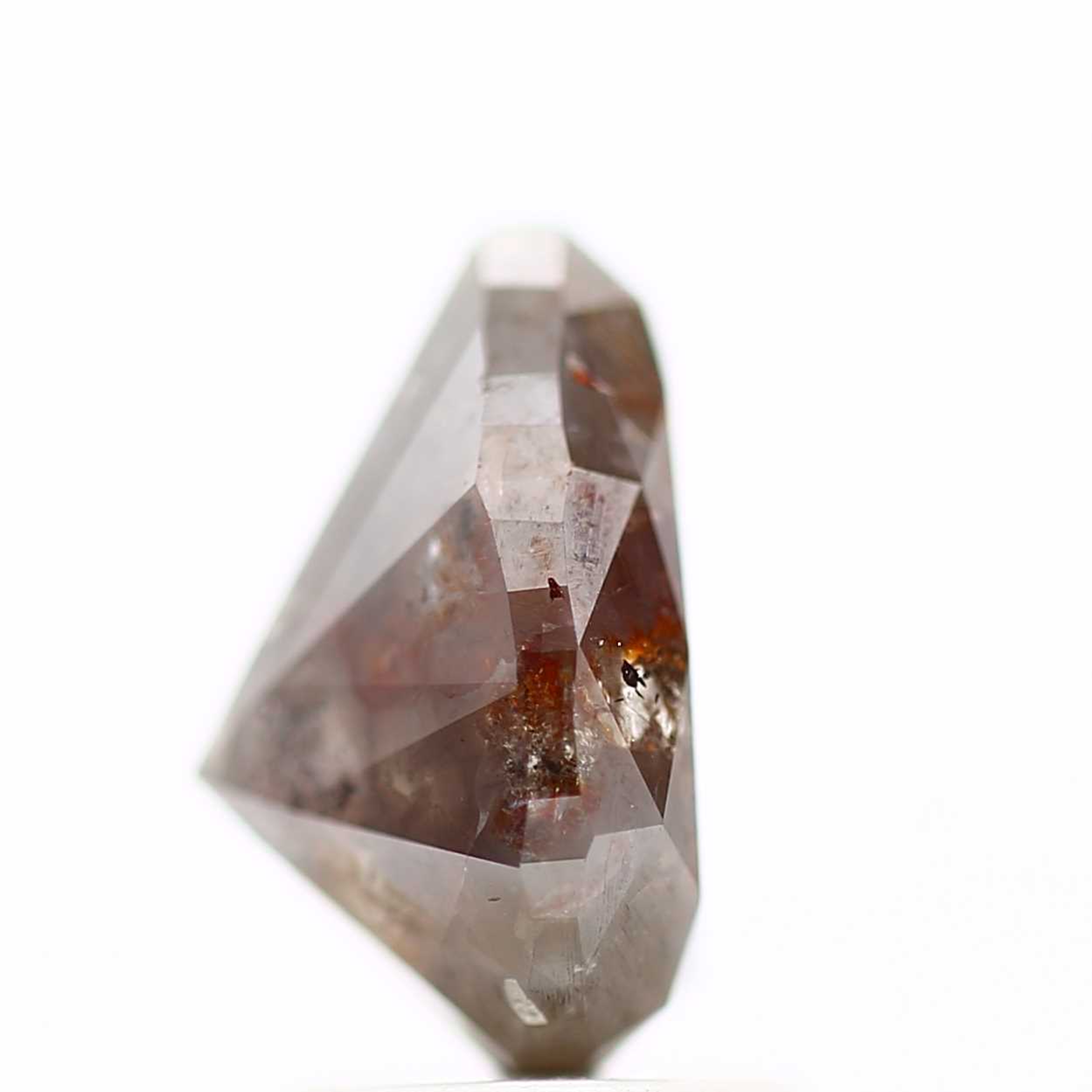 Salt and Pepper Diamond Fancy Brown Color 2.31 CT 9.42 x 6.51 x 5.48 MM Pear Cut Diamond! Natural Loose Diamond ! Christmas Gift for Her