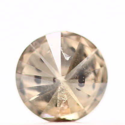0.25 Carat Fancy Champagne Brown Round Cut Natural Loose Diamond