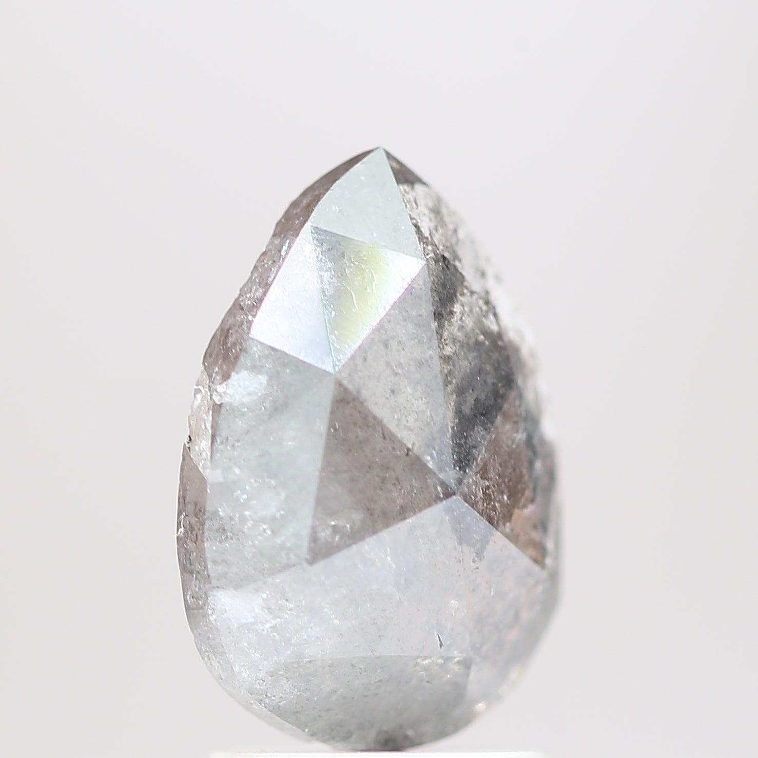 Salt and Pepper Diamond Fancy Gray Color 1.72 CT 9.90 x 6.80 x 3.31 MM Pear Cut Diamond! Natural Loose Diamond ! Christmas Gift for Her