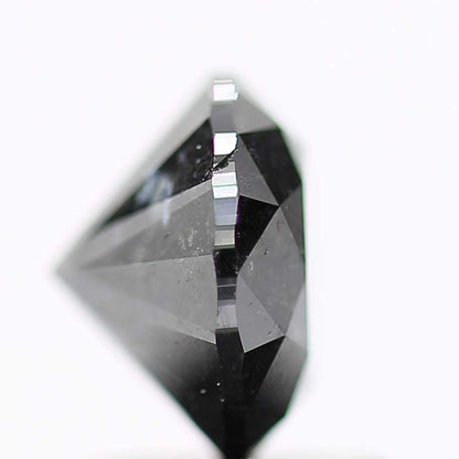 1.71 Carat Fancy Black Round Brilliant Cut Natural Loose Diamond