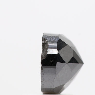 1.92 Ct Natural Black Cushion Single Cut Loose Diamond for Jewelery