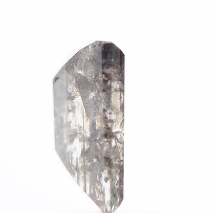 salt and pepper diamond ! 0.80 Ct 6.90 x 3.92 x 2.85 MM natural gray baguette loose diamond for engagement ring for her