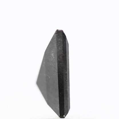 salt and pepper diamond ! 0.99 Ct 9.40 x 7.40 x 2.85 MM natural gray shield loose diamond for engagement ring for her
