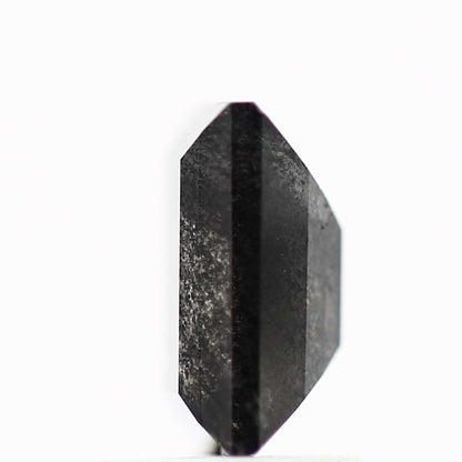 salt and pepper diamond ! 1.45 Ct 7.39 x 5.36 x 3.60 mm natural gray baguette loose diamond for engagement ring for her