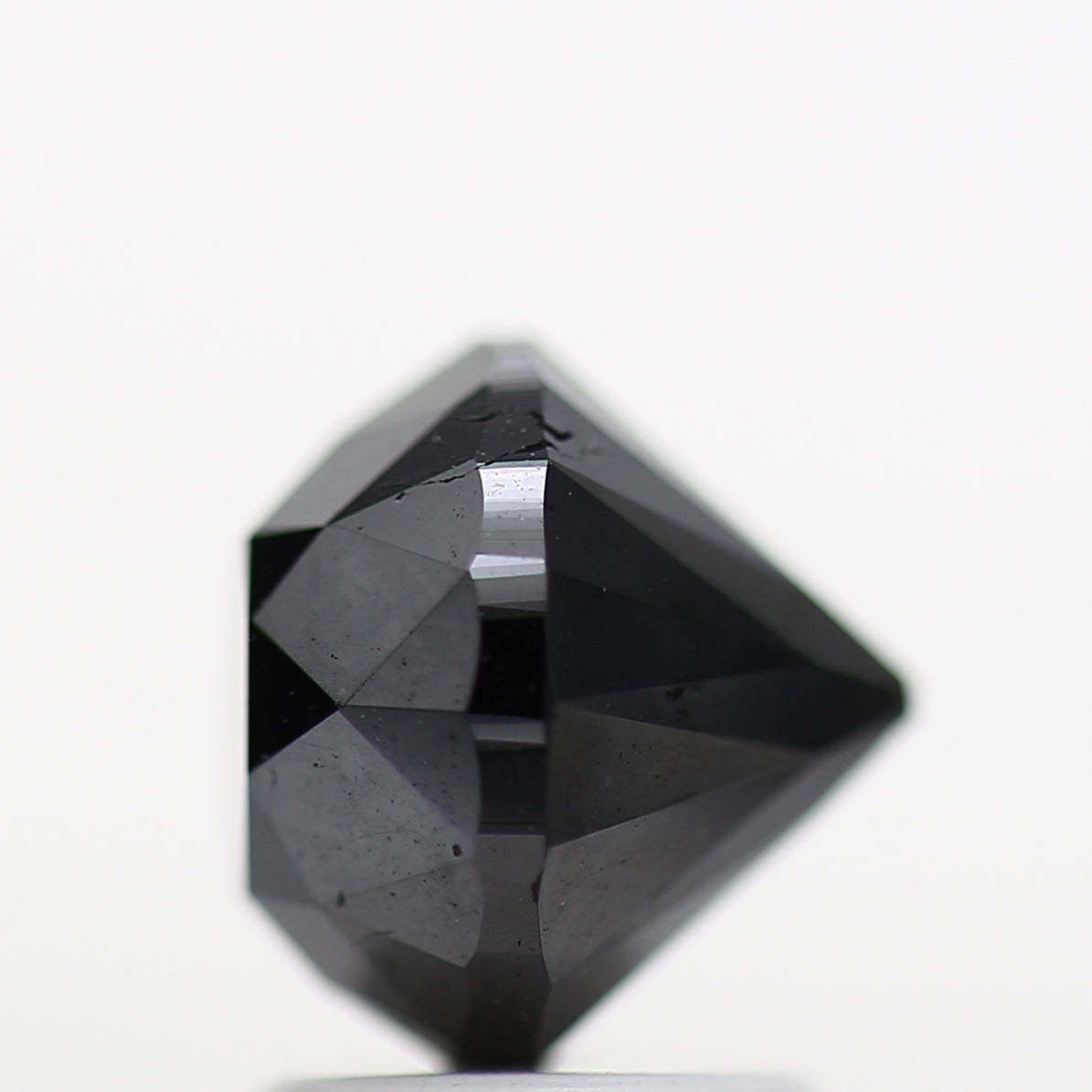 2.91 Carat Fancy Black Round Brilliant Cut Natural Loose Diamond