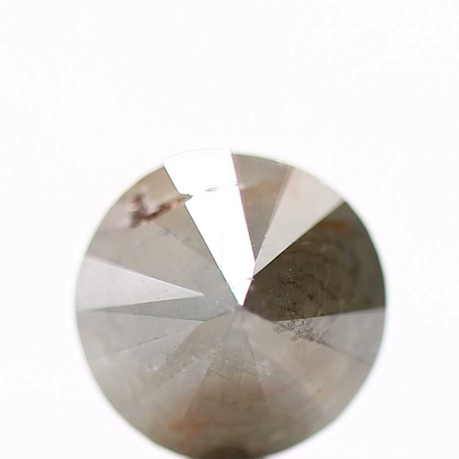 0.95 Carat Gray Rustic Round Shape Brilliant Cut Natural Loose Diamond