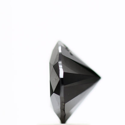 2.82 Carat Fancy Black Round Shape Brilliant Cut Natural Loose Diamond