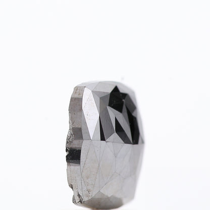2.15 Ct Natural Black Cushion Single Cut Loose Diamond for Jewelery