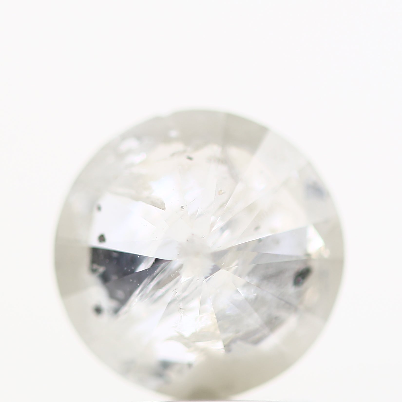 1.33 Carat Fancy Gray Salt and Pepper Round Brilliant Cut Natural Loose Diamond
