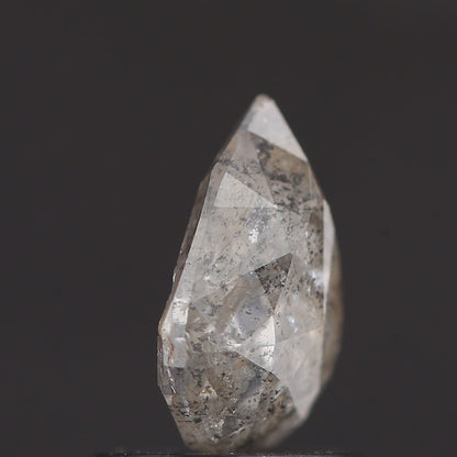 Salt and Pepper Diamond Fancy Gray Color 0.85 CT 7.40 x 5.60 x 2.51 MM Pear Cut Diamond! Natural Loose Diamond ! Christmas Gift for Her