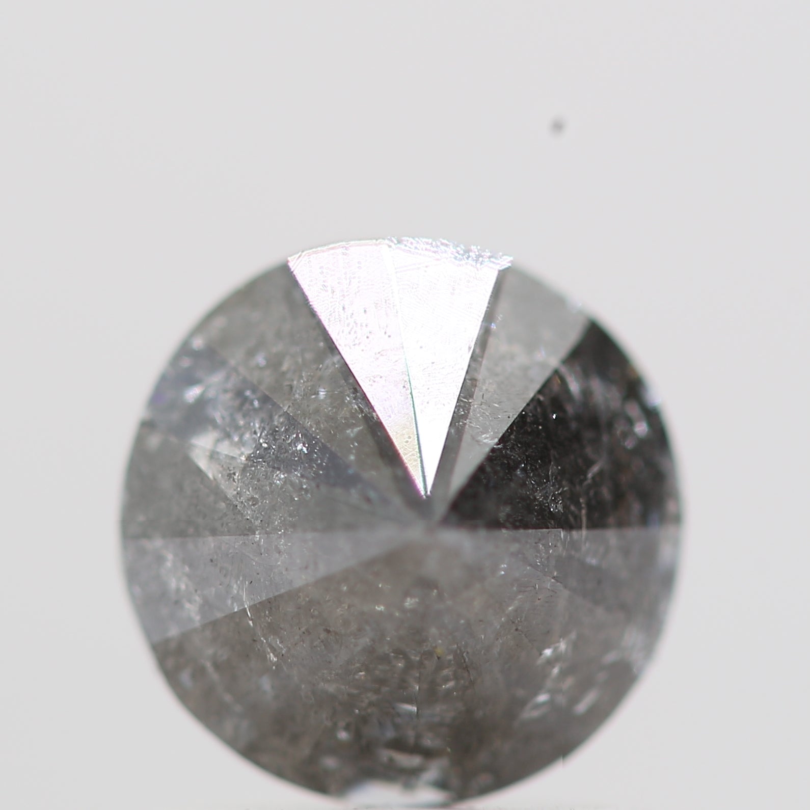 1 Carat Gray Salt and Pepper Round Brilliant Cut Natural Loose Diamond