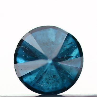 0.22 Carat Fancy Blue Round Brilliant Cut Natural Loose Diamond