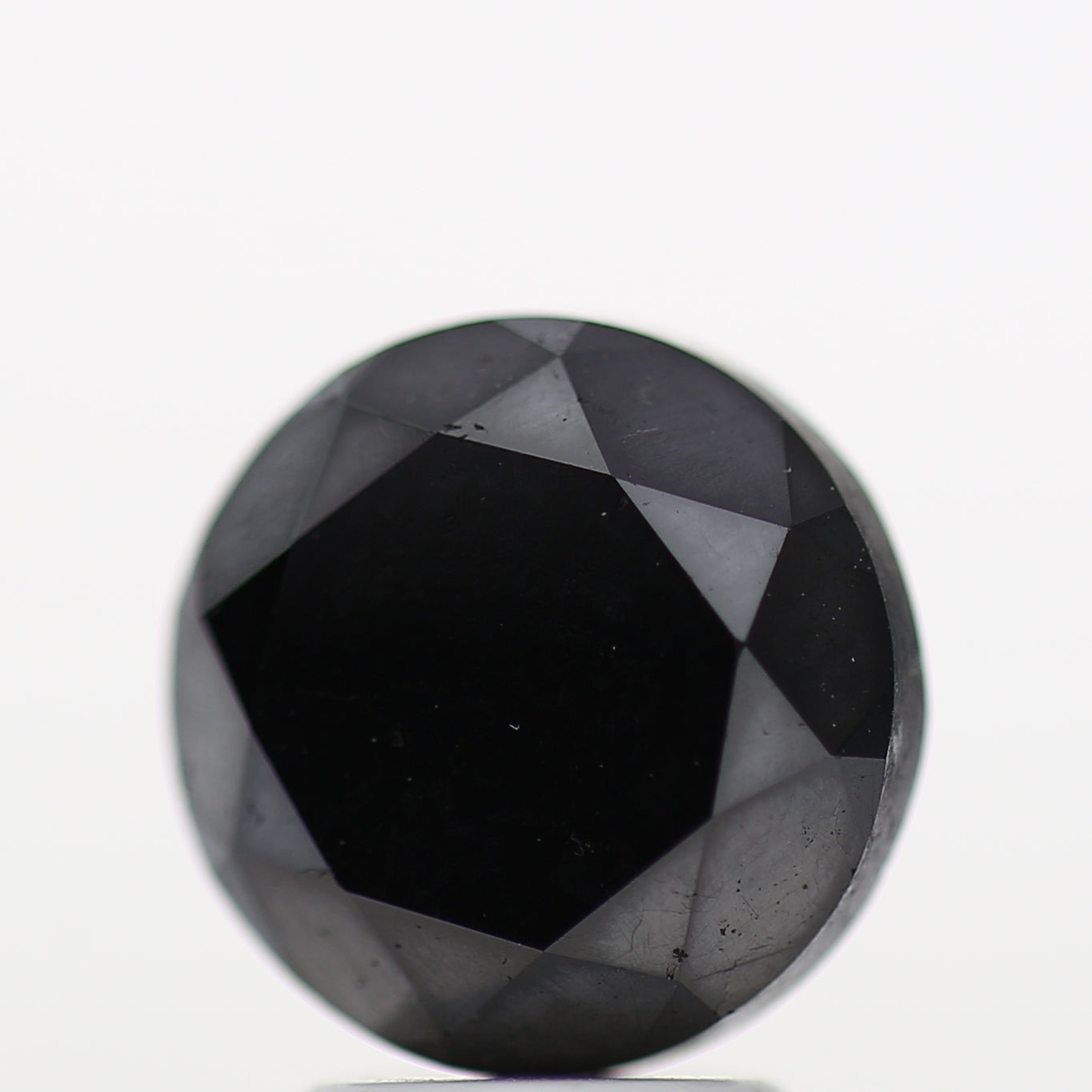 4.20 Carat Fancy Black Round Shape Brilliant Cut Natural Loose Diamond