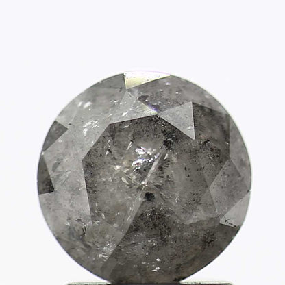 1.48 Carat Salt and Pepper Diamond Gray Round Brilliant Cut Natural Loose Diamond