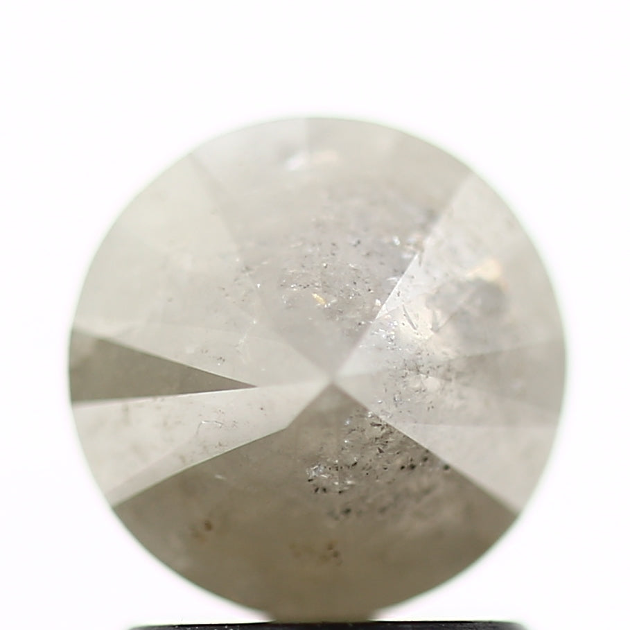 1.35 Carat Fancy Gray Rustic Round Shape Brilliant Cut Natural Loose Diamond