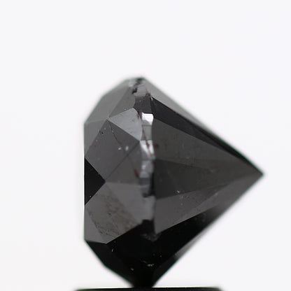 2.77 Carat Fancy Black Round Shape Brilliant Cut Natural Loose Diamond