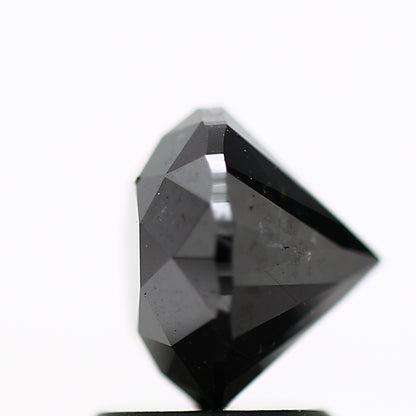 1.98 Carat Fancy Black Round Shape Brilliant Cut Natural Loose Diamond