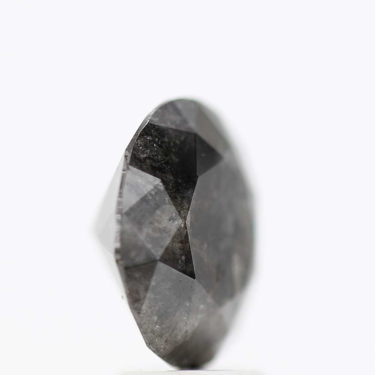 3.82 Carat Fancy Gray Round Shape Brilliant Cut Natural Loose Diamond