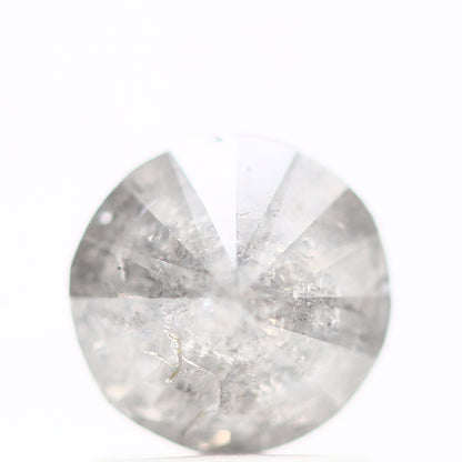 Round Salt and Pepper Diamond Gray Round Diamond For Engagement Ring Design 0.97 Carat