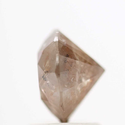 1.89 Carat Fancy Peach Gray Round Brilliant Cut Natural Loose Diamond