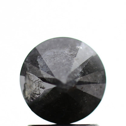 1.46 Carat Fancy Gray Round Shape Brilliant Cut Natural Loose Diamond