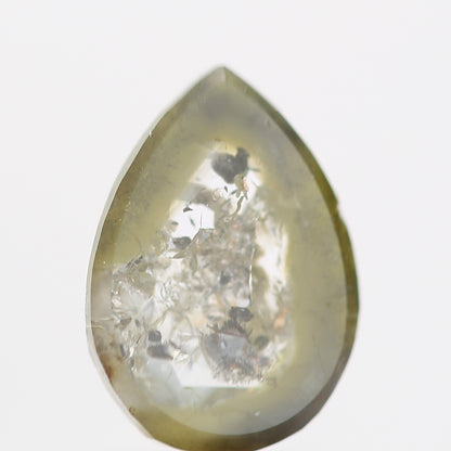 Salt and Pepper Diamond Fancy Gray Color 0.58 CT 7.20 x 5.12 x 1.80 MM Pear Cut Diamond! Natural Loose Diamond ! Christmas Gift for Her
