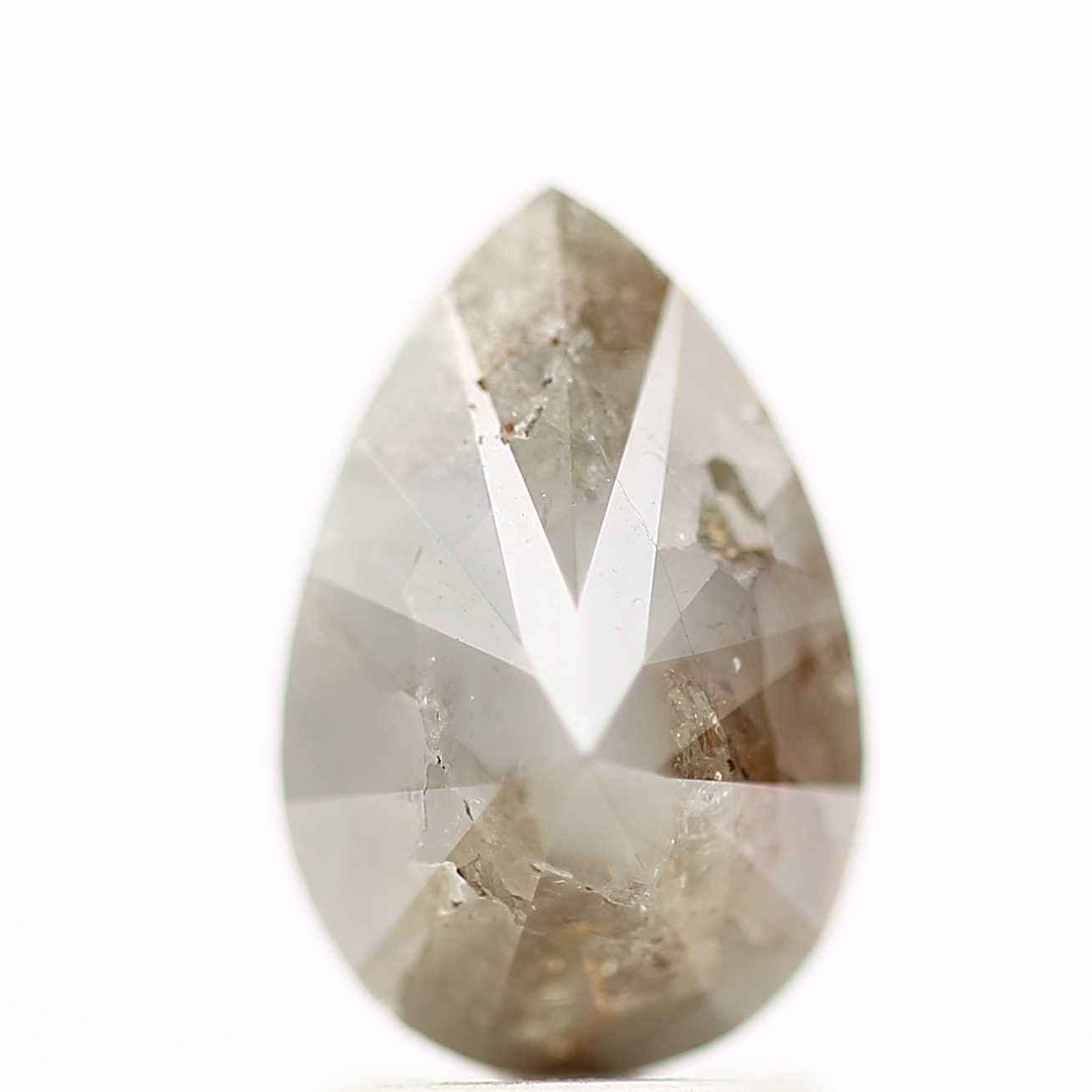 Salt and Pepper Diamond Fancy Brown Color 2.49 CT 10.35 x 6.84 x 5.40 MM Pear Cut Diamond! Natural Loose Diamond ! Christmas Gift for Her