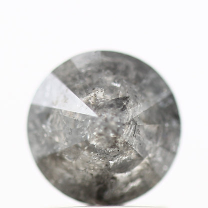 1.61 Carat Salt and Pepper Diamond Round Brilliant Cut Natural Loose Diamond