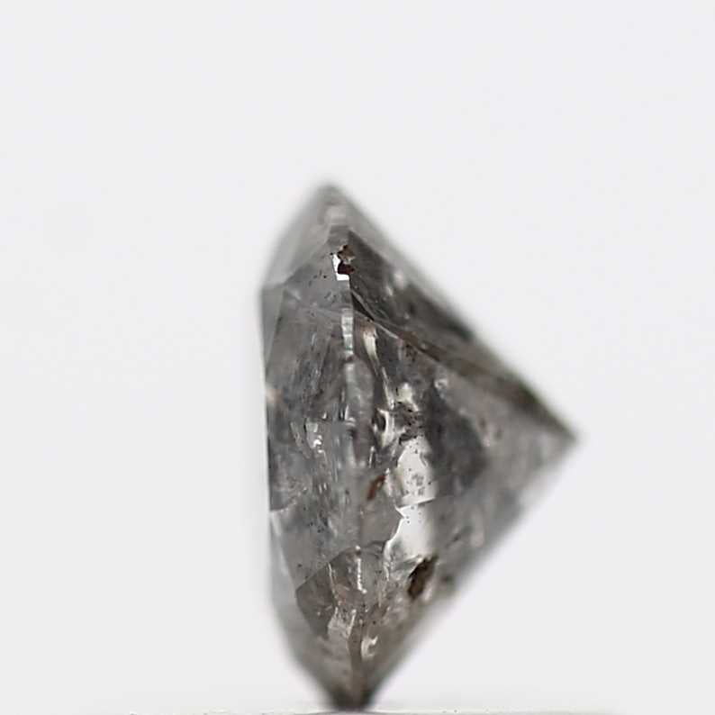 0.64 Carat Salt and Pepper Diamond Round Brilliant Cut Natural Loose Diamond