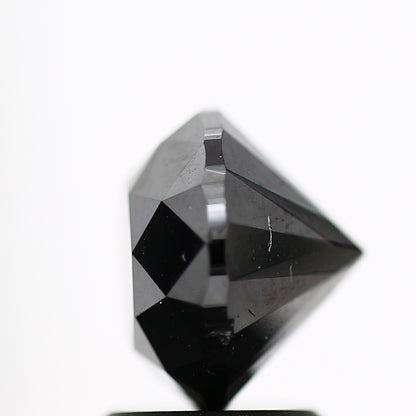 2.58 Carat Fancy Black Round Shape Brilliant Cut Natural Loose Diamond