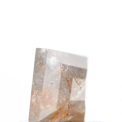 salt and pepper diamond ! 0.60 Ct 6.90 x 5.80 x 2.40 MM natural gray shield loose diamond for engagement ring for her