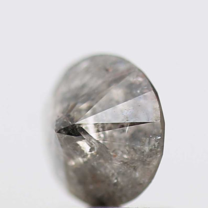 0.97 Carat Salt and Pepper Diamond Gray Fancy Round Brilliant Cut Natural Loose Diamond