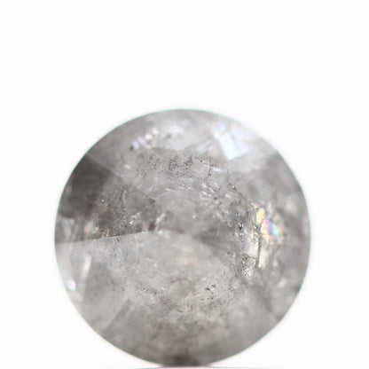1.44 Carat Salt and Pepper Round Brilliant Cut Natural Loose Diamond