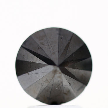 2.80 Carat Fancy Black Round Shape Brilliant Cut Natural Loose Diamond