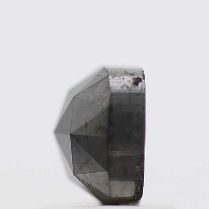 1.29 Ct Natural Black Cushion Single Cut Loose Diamond for Jewelery