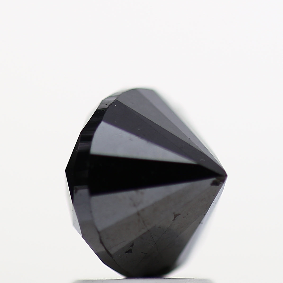 Round Black Loose Diamond [7.77 MM] Natural Diamond For Engagement Ring 2.73 Carat