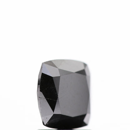 1.93 Ct Natural Black Cushion Full Cut Loose Diamond for Jewelery