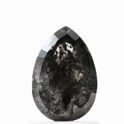 Salt and Pepper Diamond Fancy Gray Color 1.02 CT 7.58 x 5.15 x 2.75 MM Pear Cut Diamond! Natural Loose Diamond ! Christmas Gift for Her
