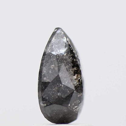 Salt and Pepper Diamond Fancy Gray Color 1.13 CT 8.98 x 5.30 x 3.80 MM Pear Cut Diamond! Natural Loose Diamond ! Christmas Gift for Her