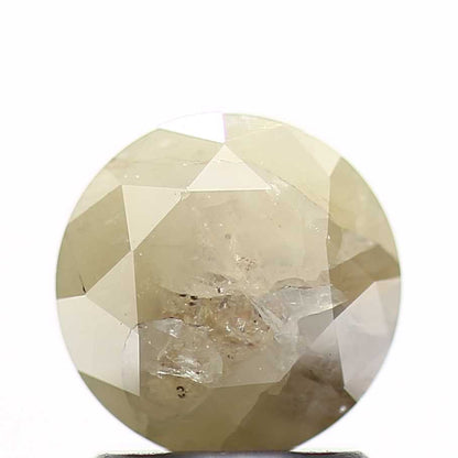 1.40 Carat Yellow Ristic Round Brilliant Cut Natural Loose Diamond