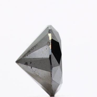 1.00 Carat Fancy Black Round Shape Brilliant Cut Natural Loose Diamond