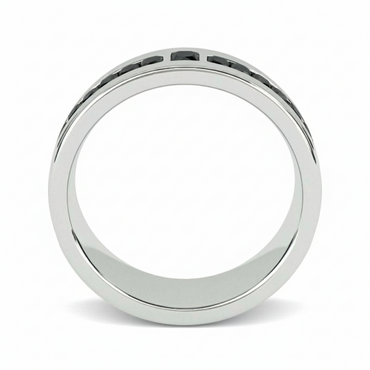 Mens Princess and Round Fancy Black Color Diamond Solid Gold Ring - Shree Diamond Mfg