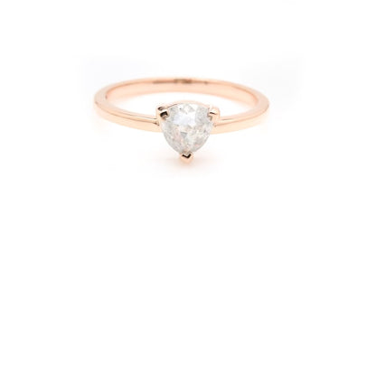 Salt and Pepper Diamond Ring ! Natural Trillian Cut Gray Diamond Ring ! Engagement Diamond Ring ! Anniversary Ring ! Gift For Her