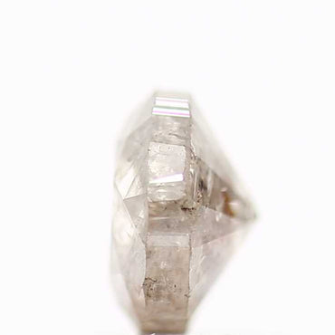 0.80 Carat Round Cut Brilliant Gray Salt and Pepper Natural Loose Diamond