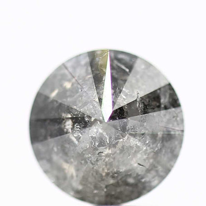 1.83 Carat Salt and Pepper Diamond Round Brilliant Cut Natural Loose Diamond