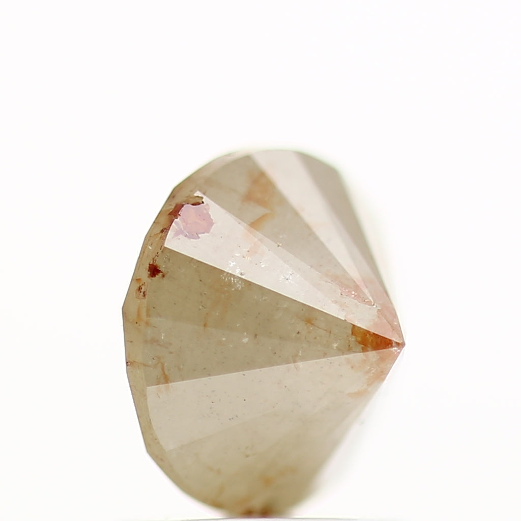 1.71 Carat Fancy Yellow Rustic Round Shape Brilliant Cut Natural Loose Diamond