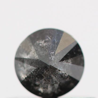 0.36 Carat Salt and Pepper Gray Round Brilliant Cut Natural Loose Diamond