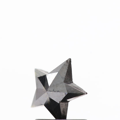 0.52 Ct Natural Black Star Cut Loose Diamond for Jewelery
