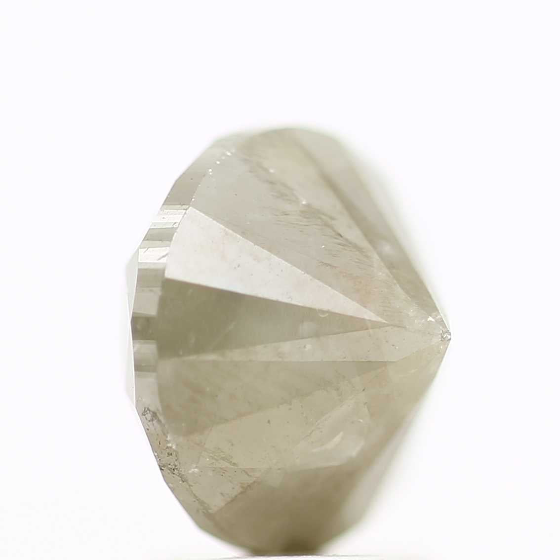 Salt And Pepper Diamond Fancy Gray Color 3.14 CT 8.44 x 6.33 MM Round Brilliant Cut Diamond ! Natural Loose Diamond ! Christmas Gift for Her