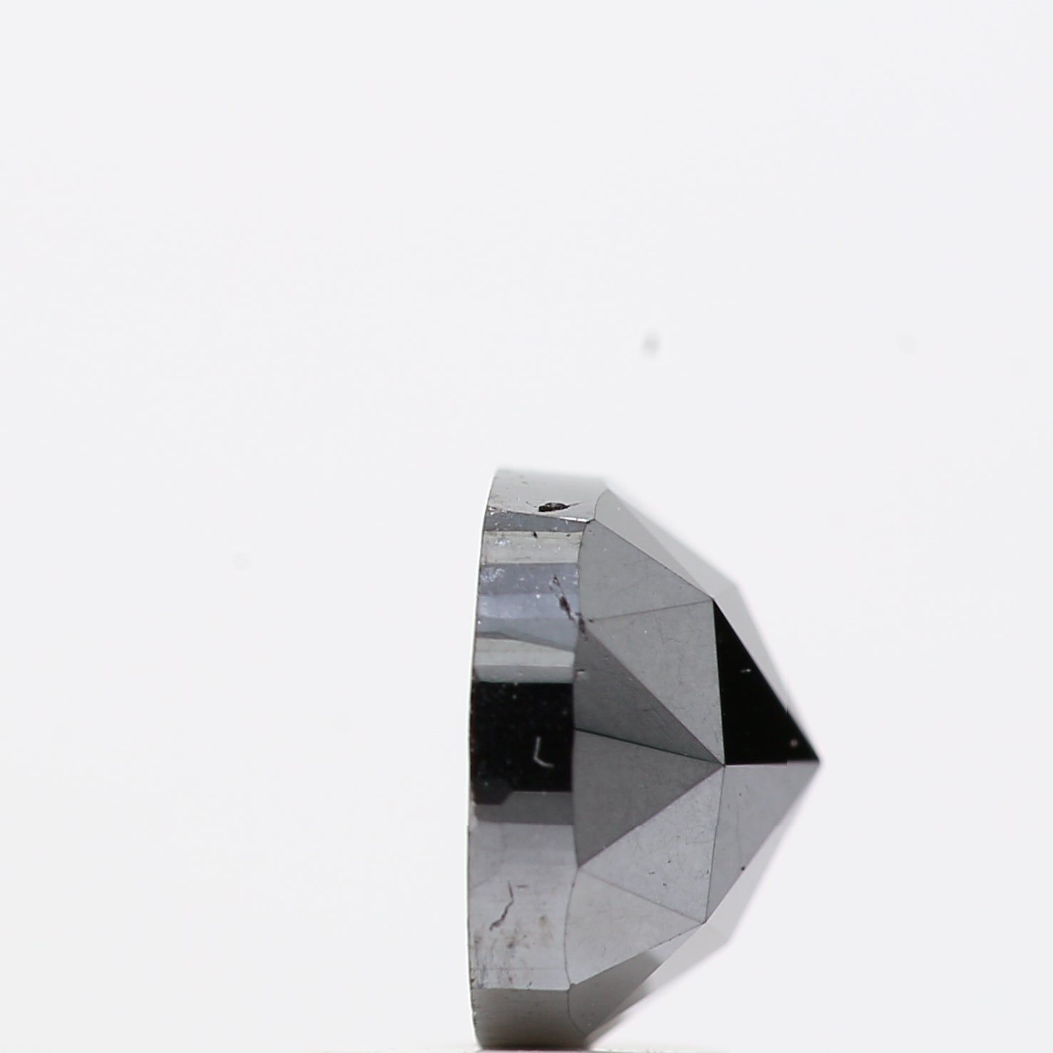 2.29 Ct Natural Black Cushion Single Cut Loose Diamond for Jewelery